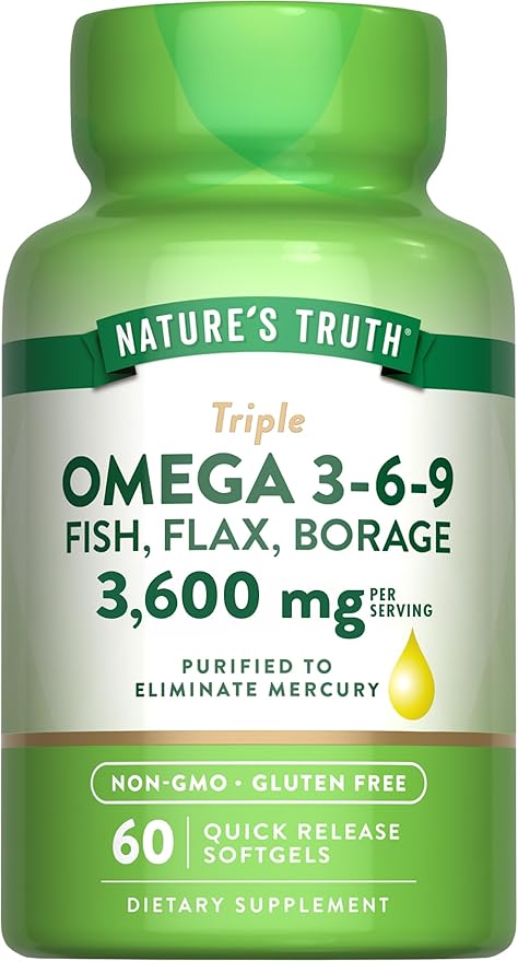 Nature's Truth Triple Omega 369 Softgels 3600mg | 60 Count