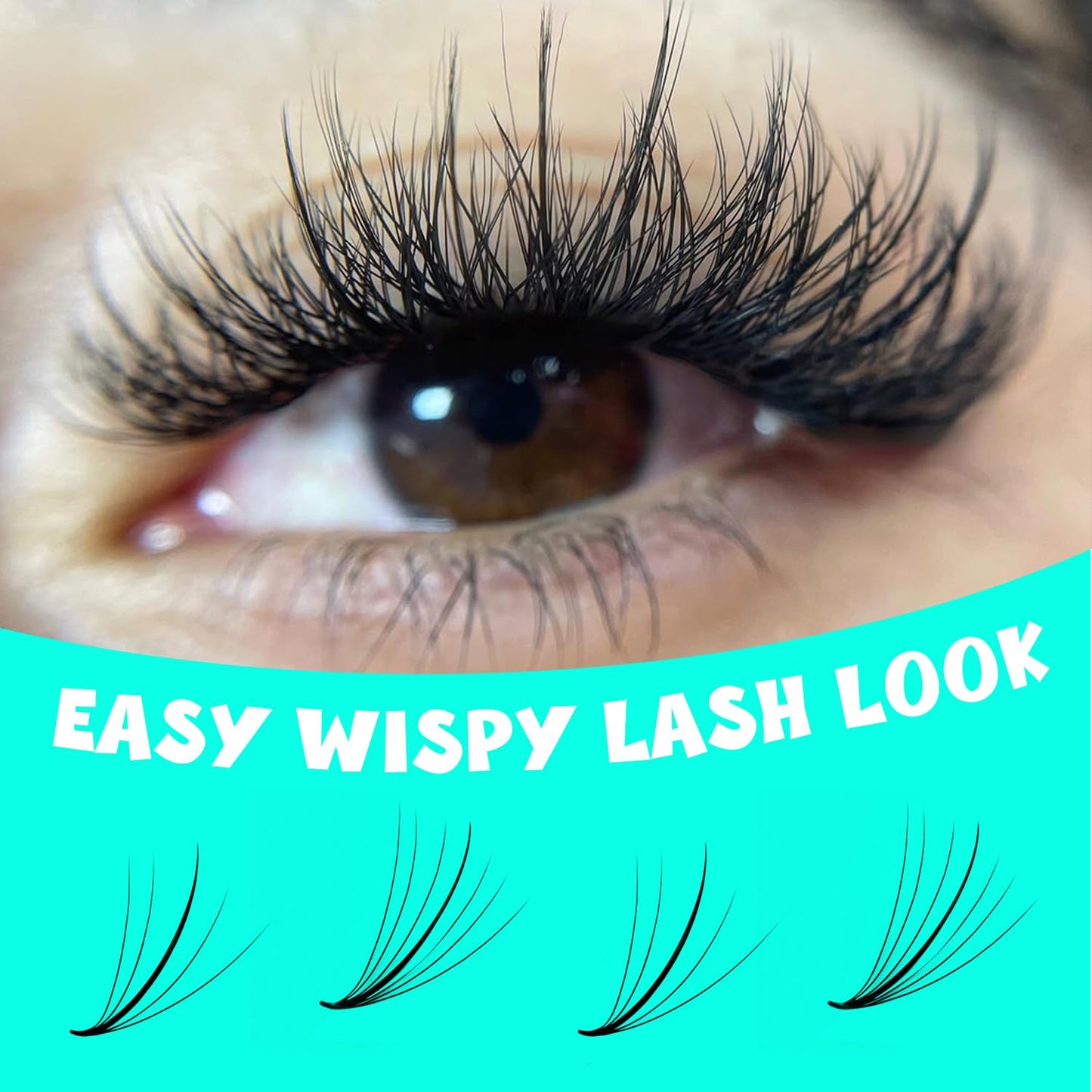 VAVALASH 320 Fans Premade Wispy Lash Fans Eyelash Extensions,7D 0.07 Thickness C Curl,Premade Spikes Fans Pointed Base,Wispy Promade Fans Volume Lash Extensions (Wispy-320 Fans-7D-0.07-C-8-15mm)