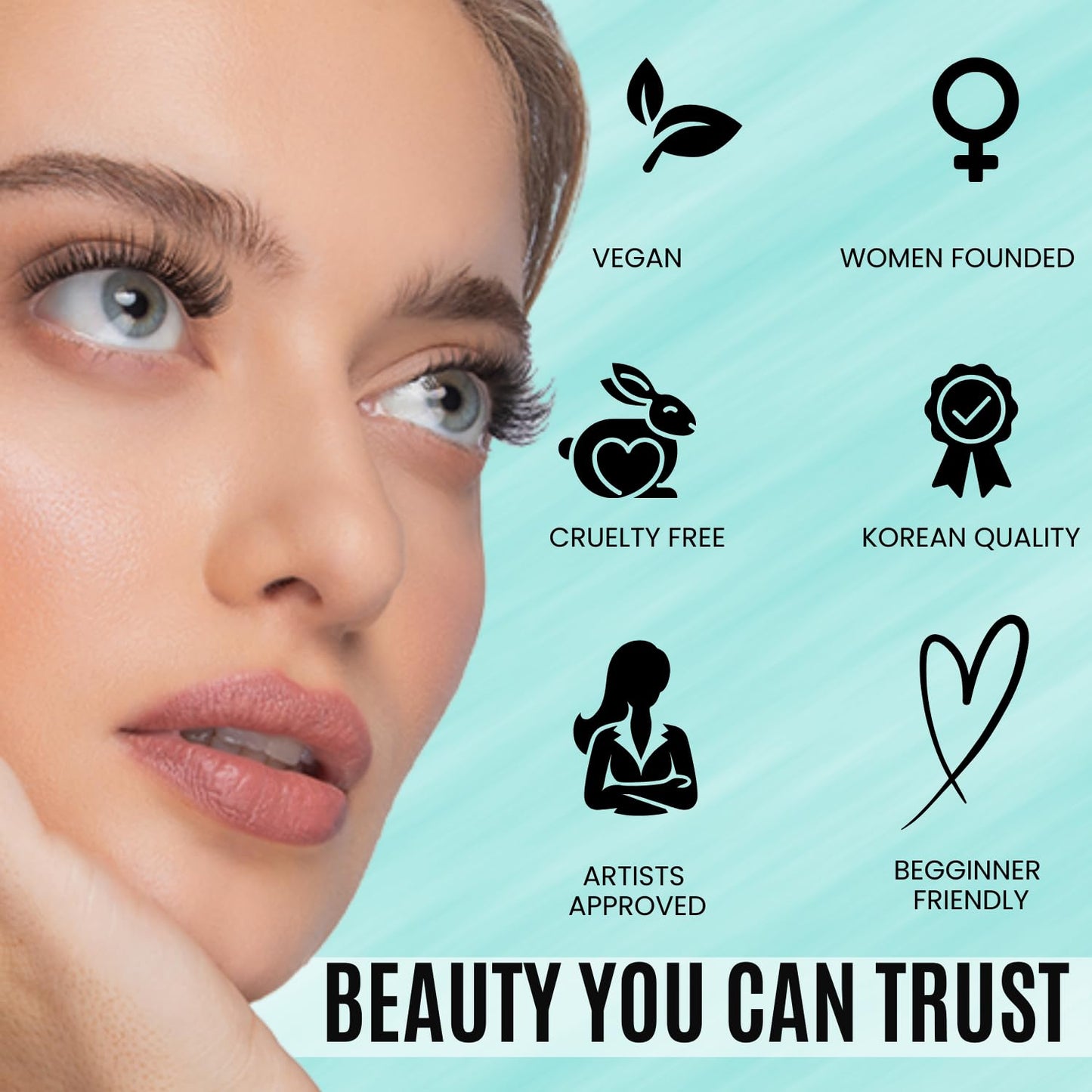 Gazelle Lash Shampoo with Brush – Gentle, Oil-Free Foaming Eyelash Extension Cleanser & DIY Lashes – Lash Cleaning Kit Removes Makeup, Dirt & Oil – No Irritation, No Burning – Salon & Home Use