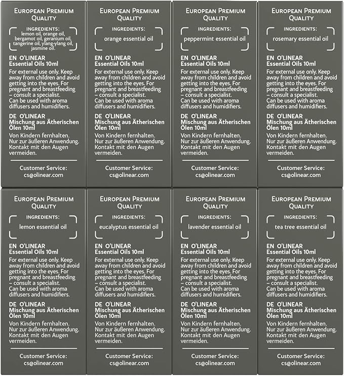 Top 8 Essential Oils Set for Diffuser for Home Aromatherapy Kit with Lavender, Peppermint, Eucalyptus, Tea Tree, Rosemary, Orange, Relief and Sweet Dreams Blends for Humidifiers Natural Pack