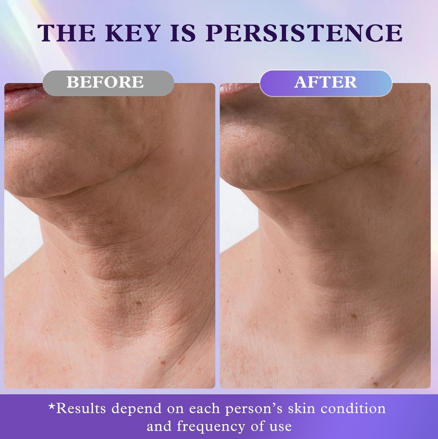 Retinol Neck & Face Wrinkle Cream for Women, Neck Cream for Tightening and Firming, Anti Aging Skin Care with Collagen & Hyaluronic Acid, Instant Face Lift Cream 2-Pack