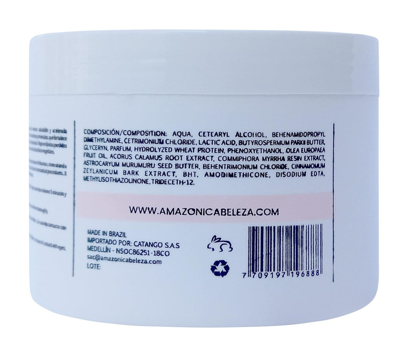 AMAZONICA BELEZA Purify Hair Mask Amabelle 300 g / 10.0 Fl Oz Mascarilla Anti Fall & Anti Oliness