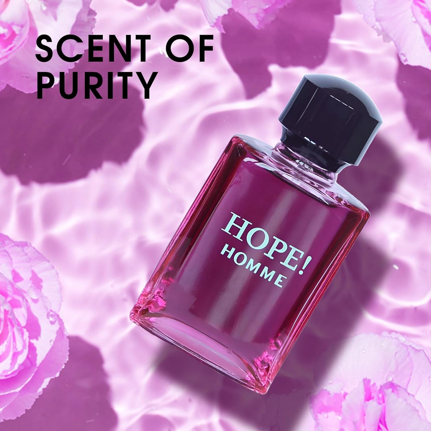 Hope Cologne for Men Eau De Toilette Natural Spray|Fruity and Floral Scent|Elegant and Classic Fragrance,for all Skin Types|Casual and Formal Wear,3.4 Fluid Ounce/100 Ml