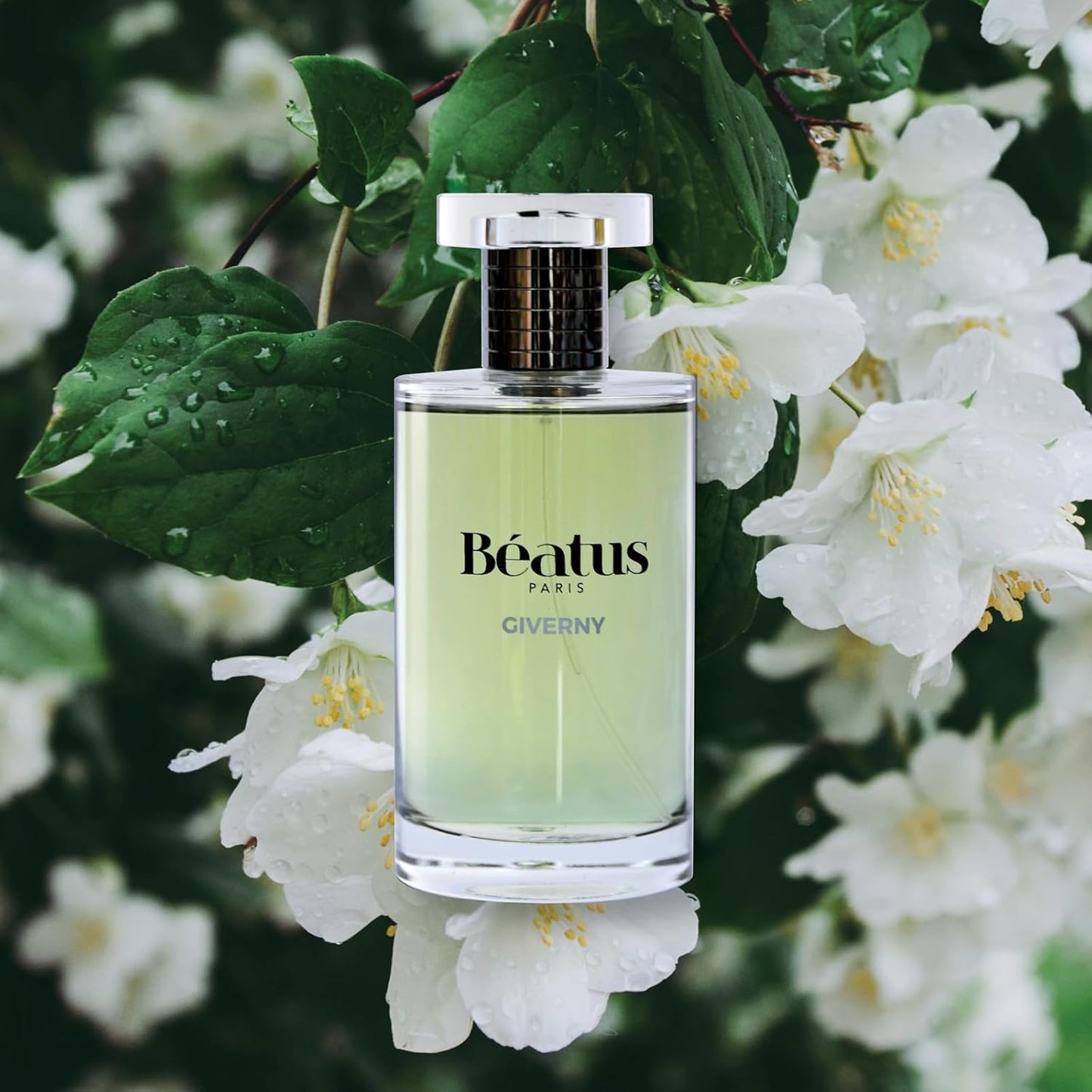 Beatus Paris Giverny - Luxury Perfume for Women - Eau de Parfum - Long-Lasting Fragrance with Notes of Fruity Rose, Sandalwood, Bergamot & Vanilla Scent - All Day Wear - Travel Size EDP Spray - 3.4 oz