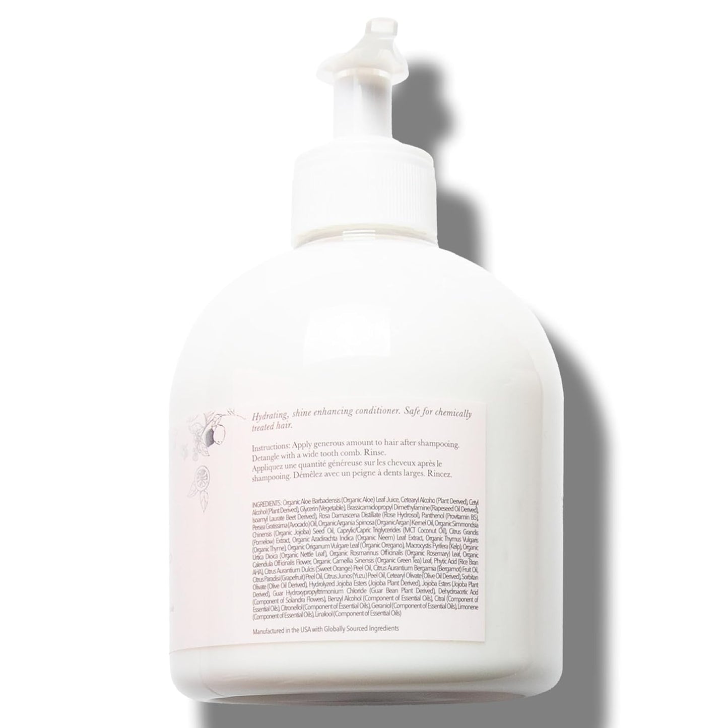 100% PURE Yuzu & Pomelo Glossing Conditioner Revitalizing & Hydrating Nutrient Boost of Kelp Flax Seed Oil & Vitamin E Helps Restore Hair Shine Body & Strength for Women & Men, Vegan - 16 Fl Oz