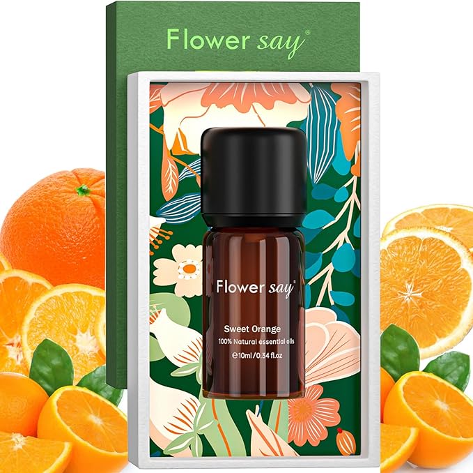 Sweet Orange Essential Oil - 100% Pure Natural MAX Undiluted Premium Therapeutic Grade Essential Oils for Diffuser/Skin Care/Massage/Hair/Toenails - 0.34Oz(10Ml)