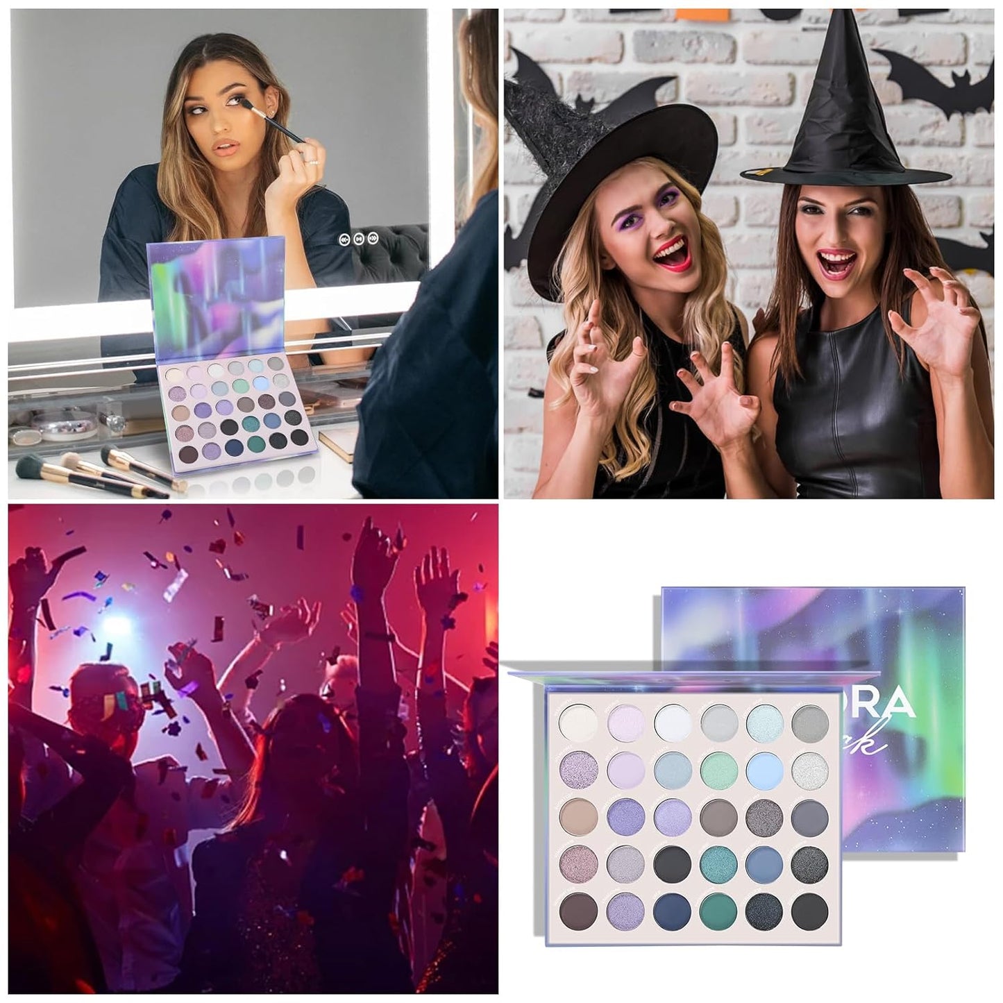 Eyeshadow Palette 30 Pigmented Matte Shimmer Eye Shadow Makeup Palette Glitter Long Lasting Waterproof