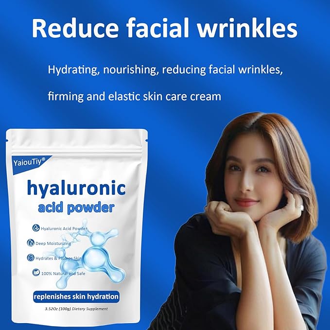 Hyaluronic Acid Powder – Ultra-Low Molecular Weight for Deep Skin Hydration | DIY Serums, Creams & Skincare