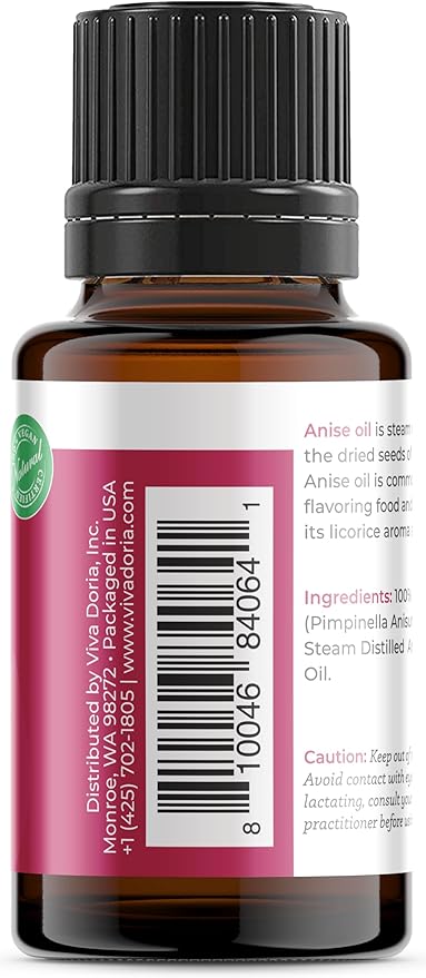 Viva Doria Geranium Essential Oil, 100% Pure, Natural Essential Oil, Undiluted, for Aromatherapy | Food Grade, 15 mL (0.5 Fluid Ounce)