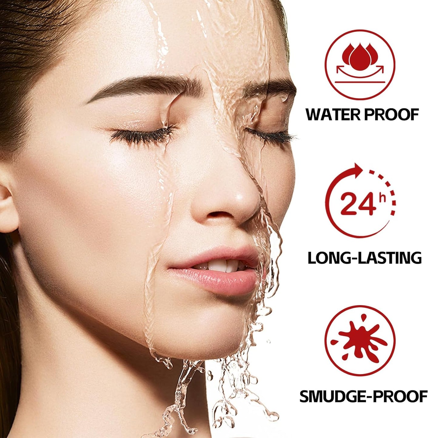 Waterproof Eyebrow Pen,Long Lasting Eyebrow Pencil,Creates Hair-Like, Natural-Looking, 3D Eyebrows,Eye Brow Makeup Pen for Women