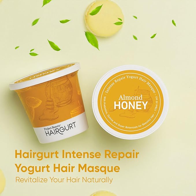 Intense Repair Yogurt Deep Conditioner Treatment Hair Masque - Best Hair Mask for Thicker, Fuller Hair, Organic Oils for Bleached Hair, Protein Hair Mask With Prebiotics, Anti Frizz Hair Mask
