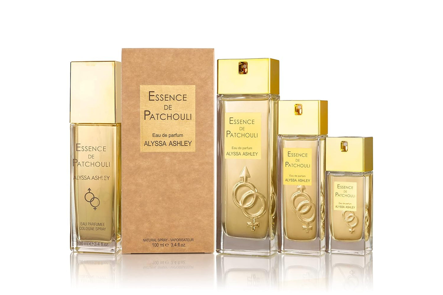 Alyssa Ashley Essence de Patchouli - Vanilla Perfume for Women with Floral Notes - Elegant Womens Fragrance with Rose and Geranium - 1.7 oz EDP Spray