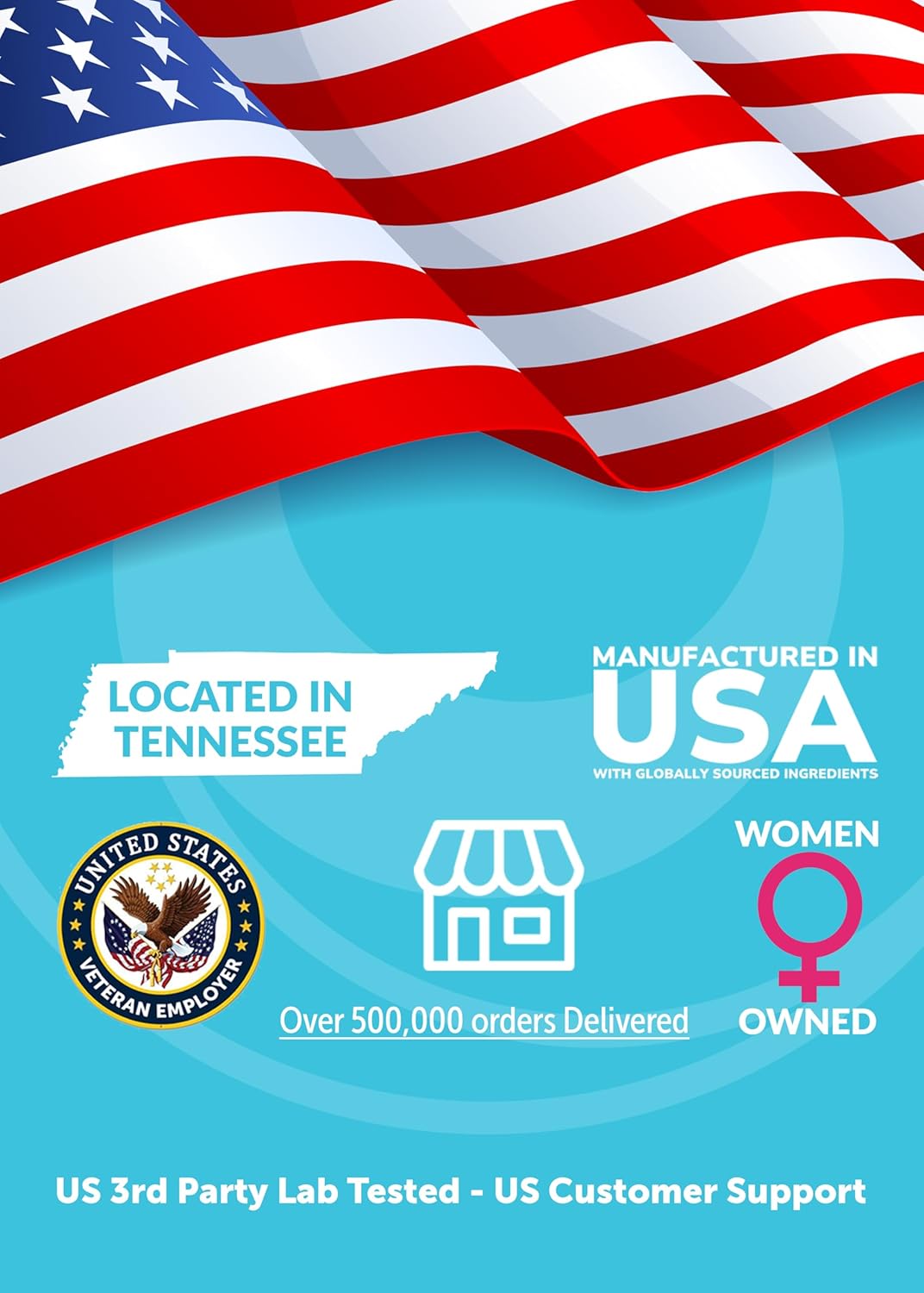 Lunakai USA Made Super Hair Gummies with Biotin, Zinc, Horsetail Extract & Saw Palmetto - Hair Growth Vitamins for Women & Men – Supports Thicker, Longer, Stronger Tresses, Skin & Nails, 60ct