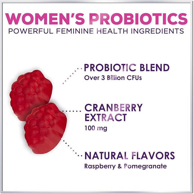 Women's Probiotic - Probiotics for Women 3 Billion 60 Gummies