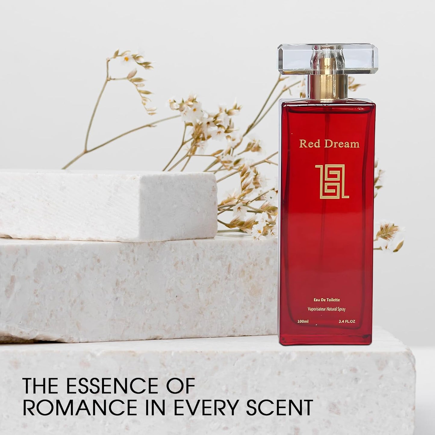 Women Perfume Fresh Floral Scent Eau De Parfum Natural Spray Women Fragrance 3.4 Fl Oz for Daily Used(Red Dream)