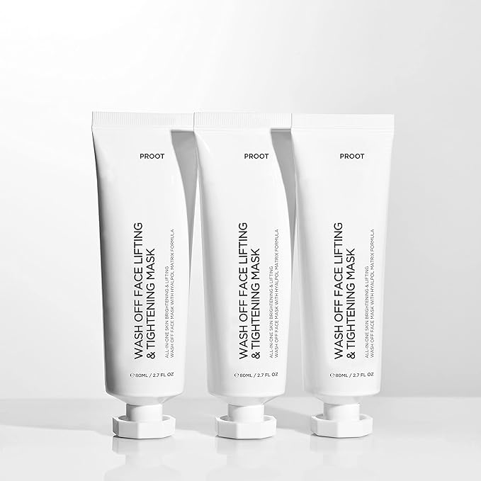 Skin Tightening All-In-One Wash Off Face Lifting Mask with Hyalpol Matrix Age-Defying Formula | Tube-Type, Long-Lasting Mask | Natural, Cruelty-free, Travel Friendly