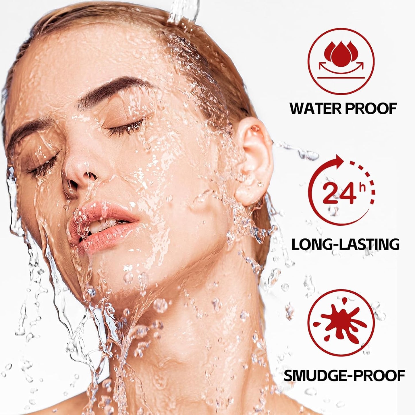 Waterproof Eyebrow Pen,Long Lasting Eyebrow Pencil,Creates Hair-Like, Natural-Looking, 3D Eyebrows,Eye Brow Makeup Pen for Women