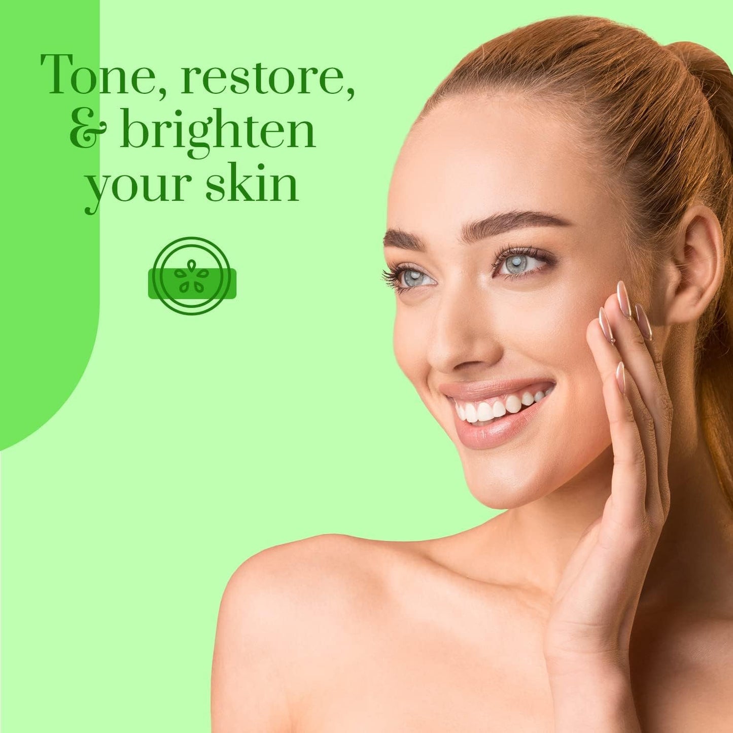 Clear Beauty Cucumber & Aloe Moisturizing Face Mask - Dermatologist Tested, Soothes Irritated Skin, Reduces Wrinkles & Fine Lines, Hydrating, Cruelty-Free Korean Skin Care - All Skin Types - 4 Pack