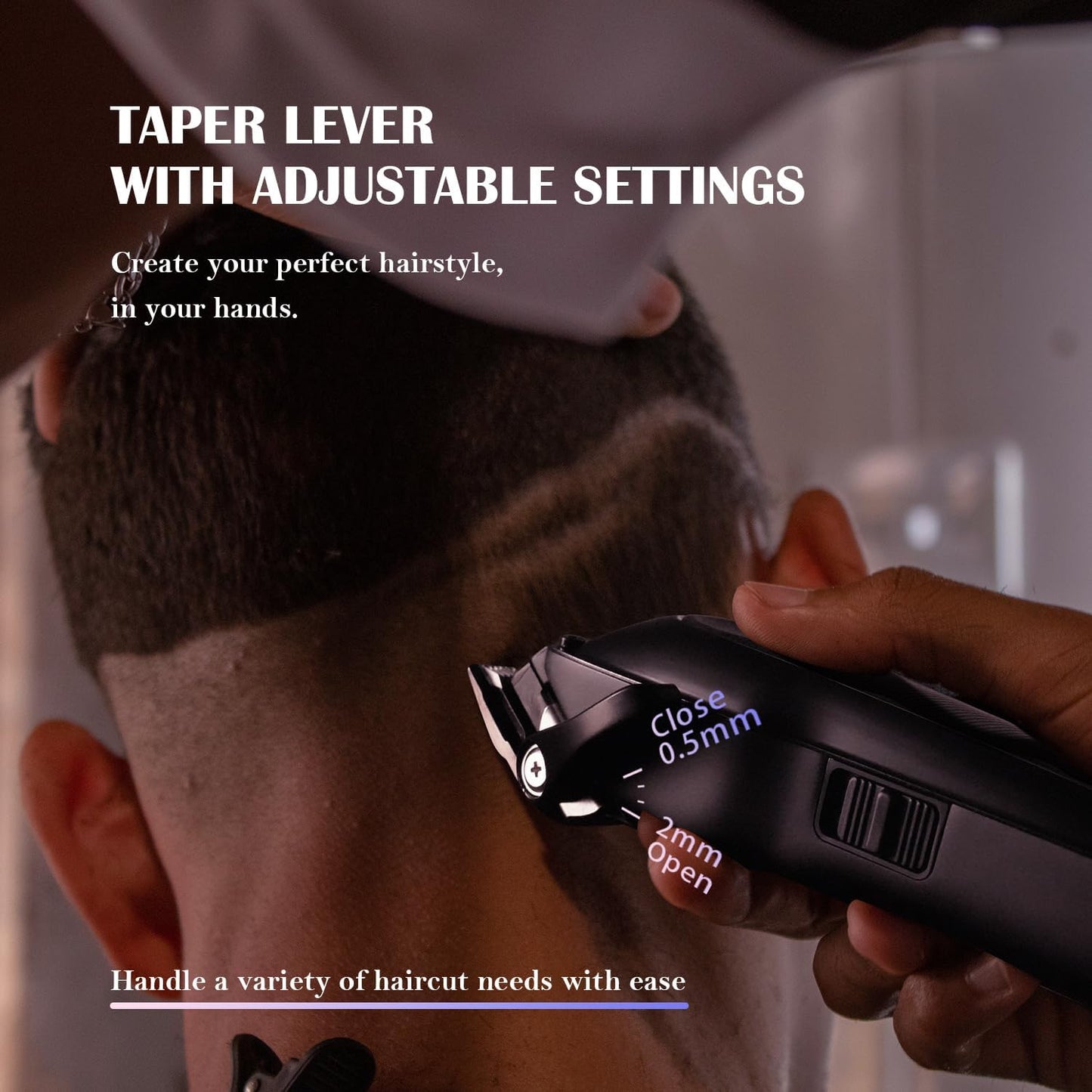 SUPRENT PRO Professional Hair Clippers for Men - High Torque Brushless Motor & Detachable Blade - Cordless Hair Trimmer Set for Barbers with Charging Stand - Premium Gift Hair Clipper Kit