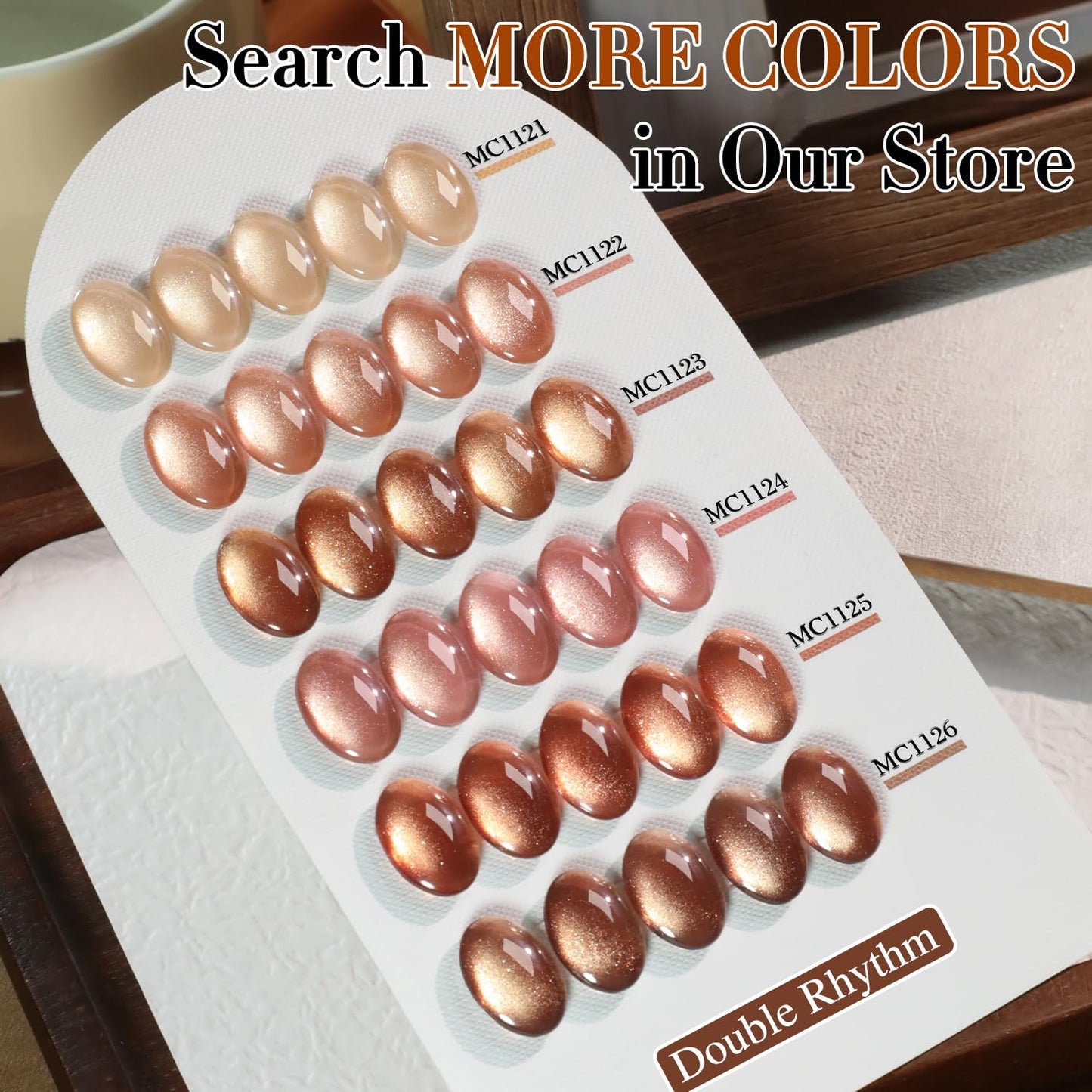 Double Rhythm 15ML Ice Glass Cat Eye Gel Polish with Magnet Holographic Glitter Shimmer Translucent Sheer Color Salon Soak Off Magnetic Nail at Home (Plum Purple-MC1124)