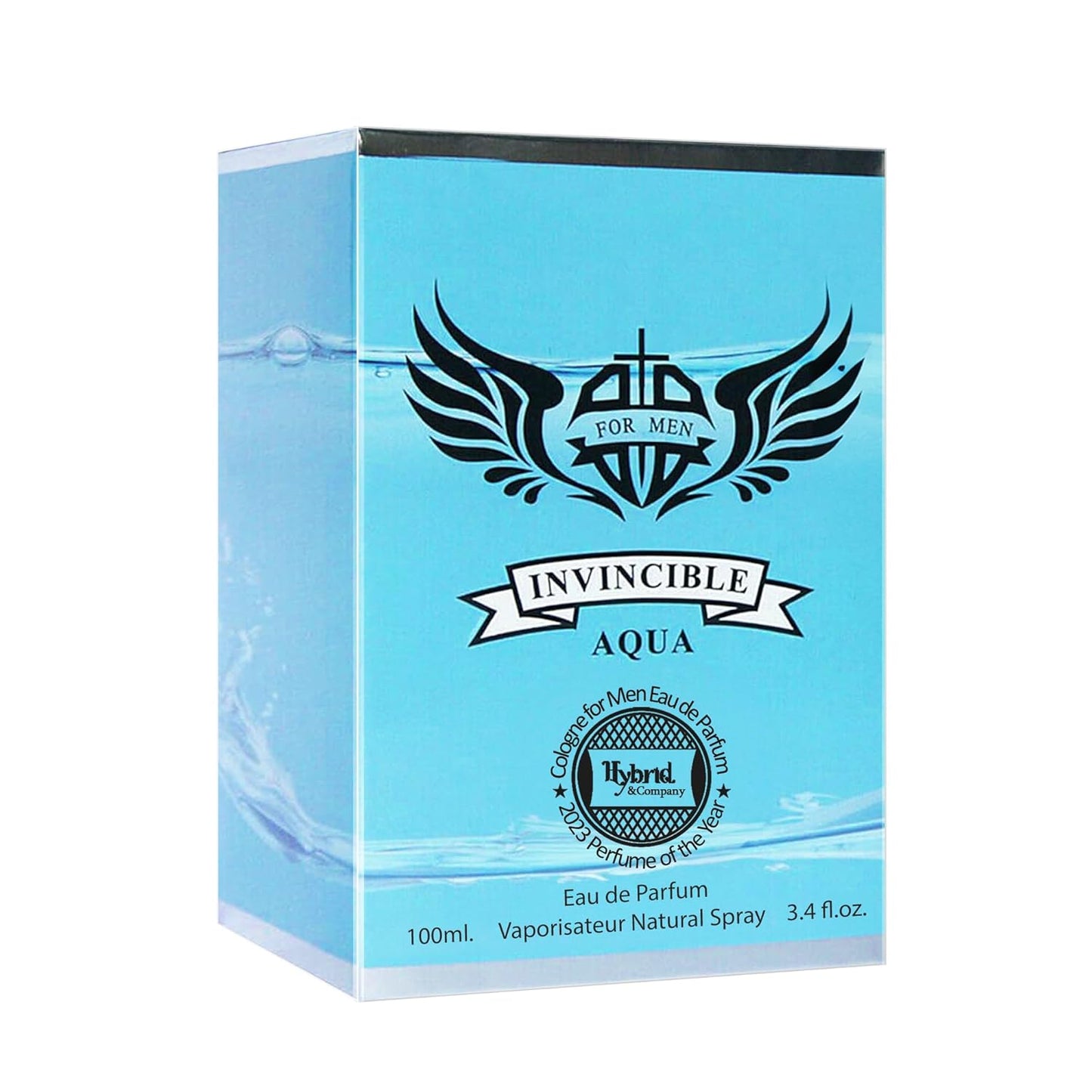 Hybrid & Company Invincible Aqua Men Pour Homme Eau De Toilette Natural Spray 3.4FL.OZ