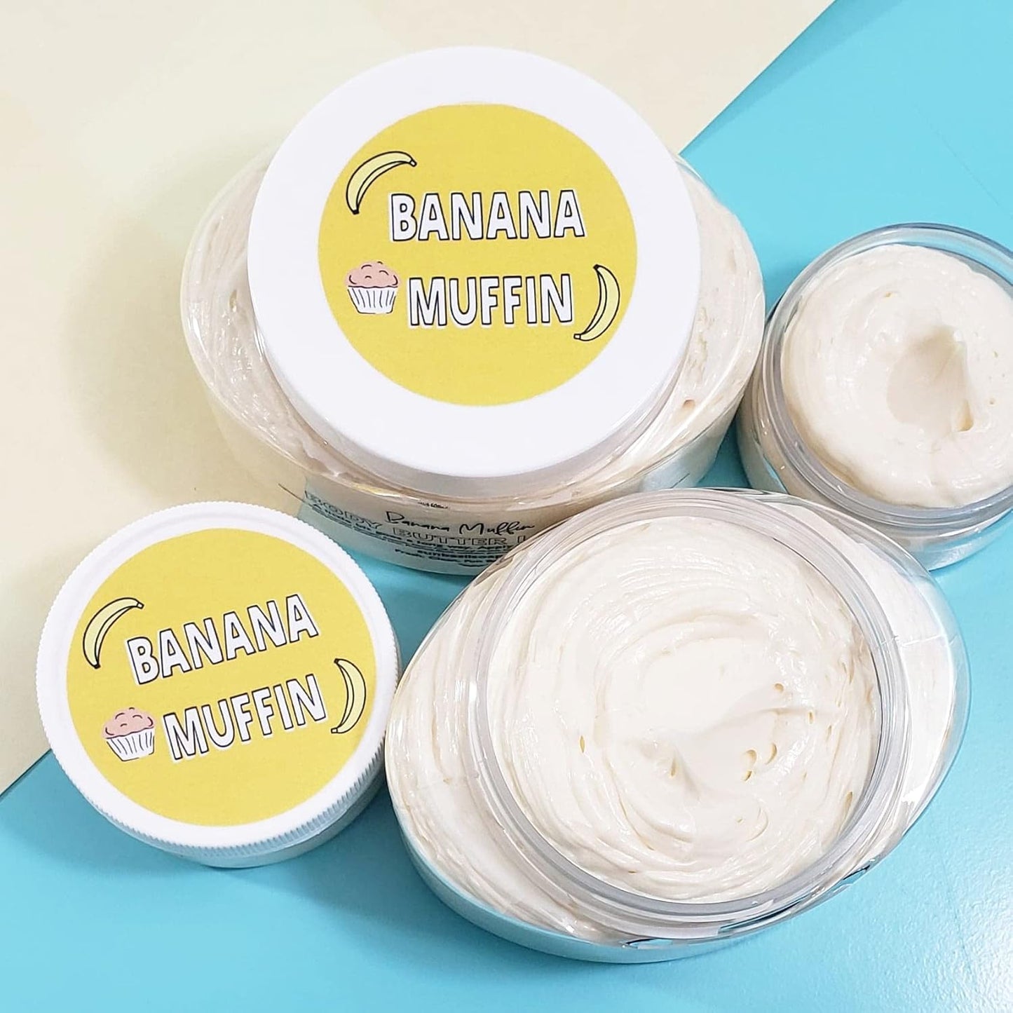 Sunbasil Soap Banana Muffin Whipped Body Butter Lotion Hydrating Hand Cream Skin Softening Moisturizer
