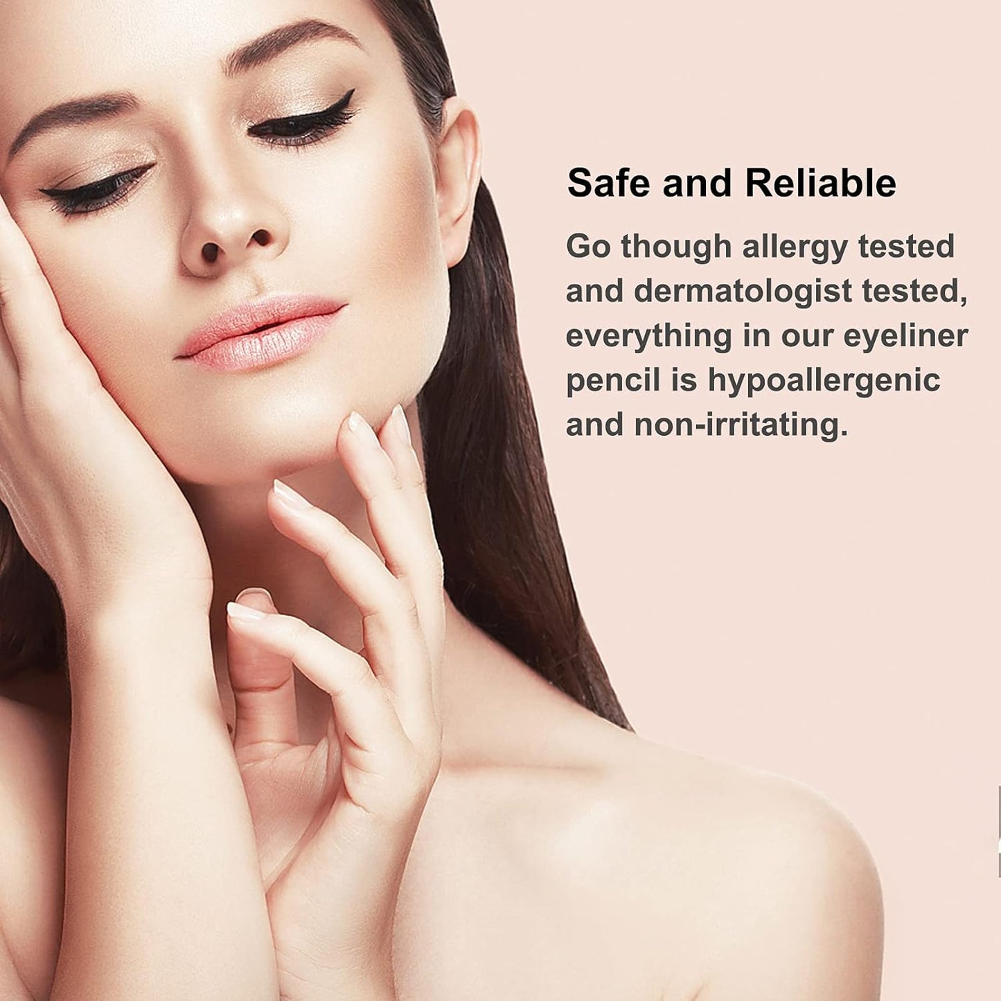 Boobeen Black Eyeliner Pencil - Quick Drying, Waterproof & Smudge-proof All Day Gel Eyeliner - Create Statement Eye Look