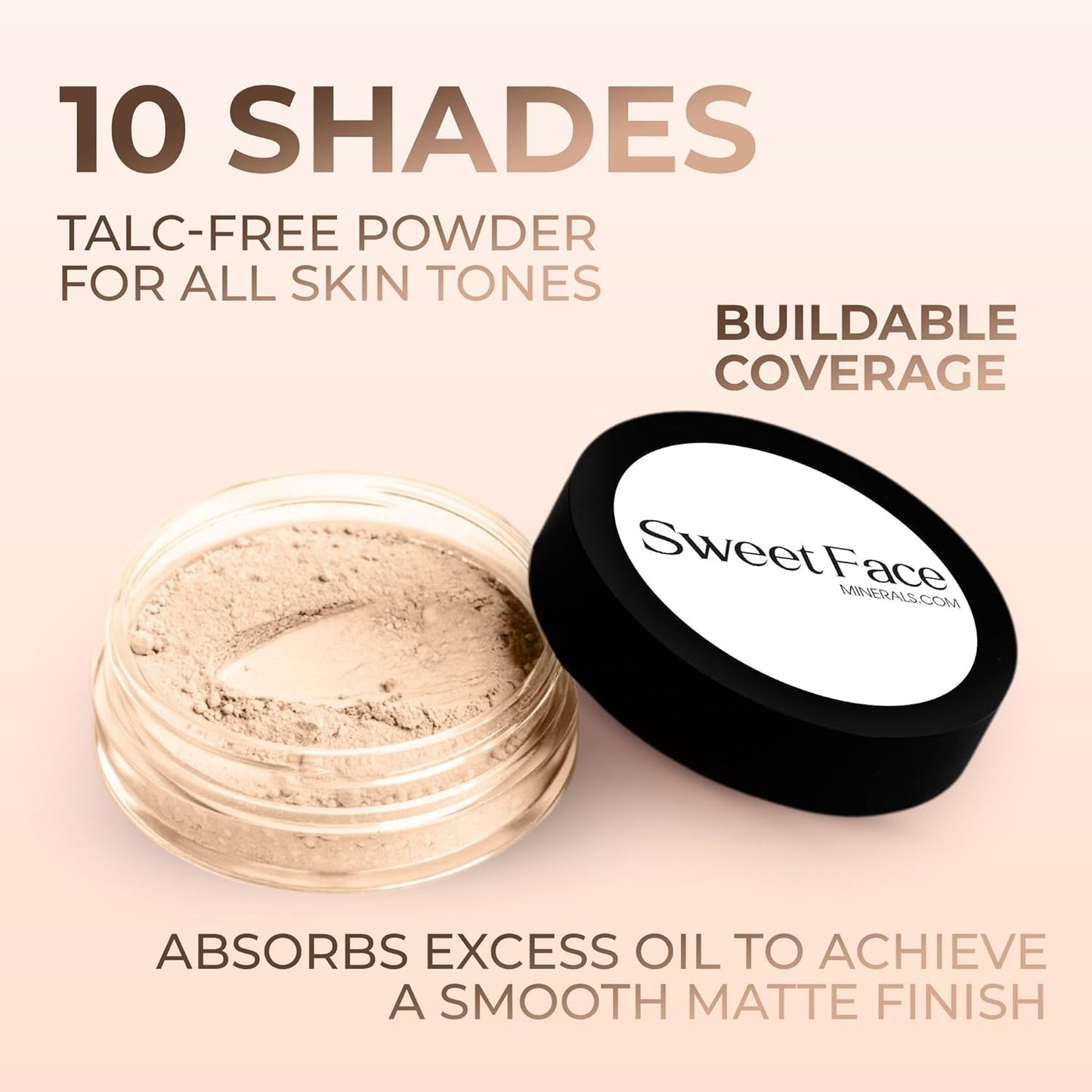 Fair Shade 1 Foundation (30g Full Size Sifter Jar) Matte Mineral Makeup Loose Powder Foundation – Full Coverage, Natural Finish, Noncomedogenic, SPF 30