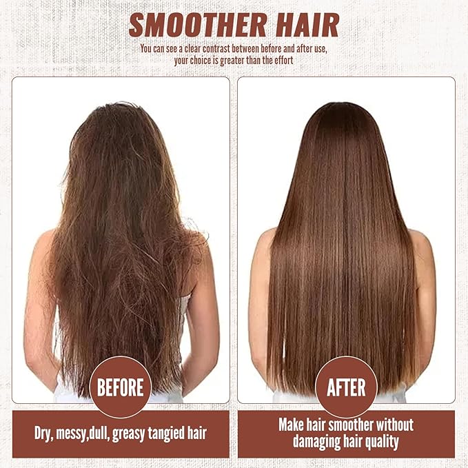 2Pcs Bamboo Scalp Massager Hair Growth, Anti-Static Wooden Brush