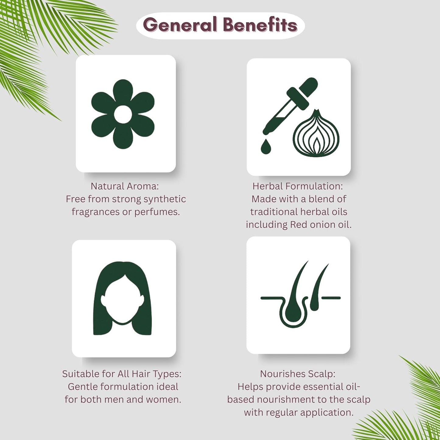 Hair Treatment Oil with Red Onion, Oil blends of Black Seed, Pure Argan, Sandalwood & Rose - 200 Ml/6.7 fl oz