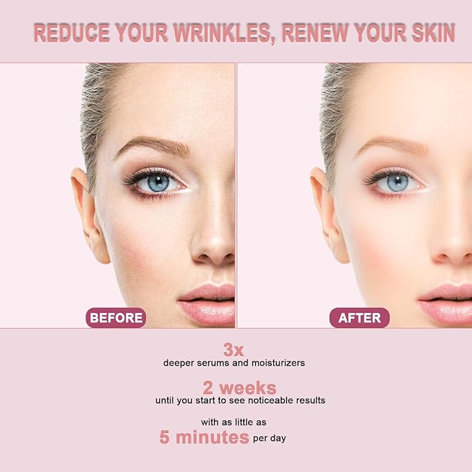 Red Light Therapy for Face, 6 in 1 LED Light Therapy Eye Equipment for Skin,Face Wand with Facial Massager, Skincare Facial Wand,Vibration, Thermal, Microcurrent,Portable Beauty Tools