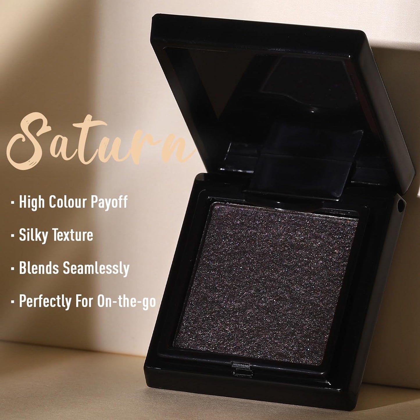 UCANBE Saturn Single Eyeshadow Palette, Highly Pigmented Glitter Eye Shadow Powder, Professional Long-Lasting Waterproof Makeup Palette