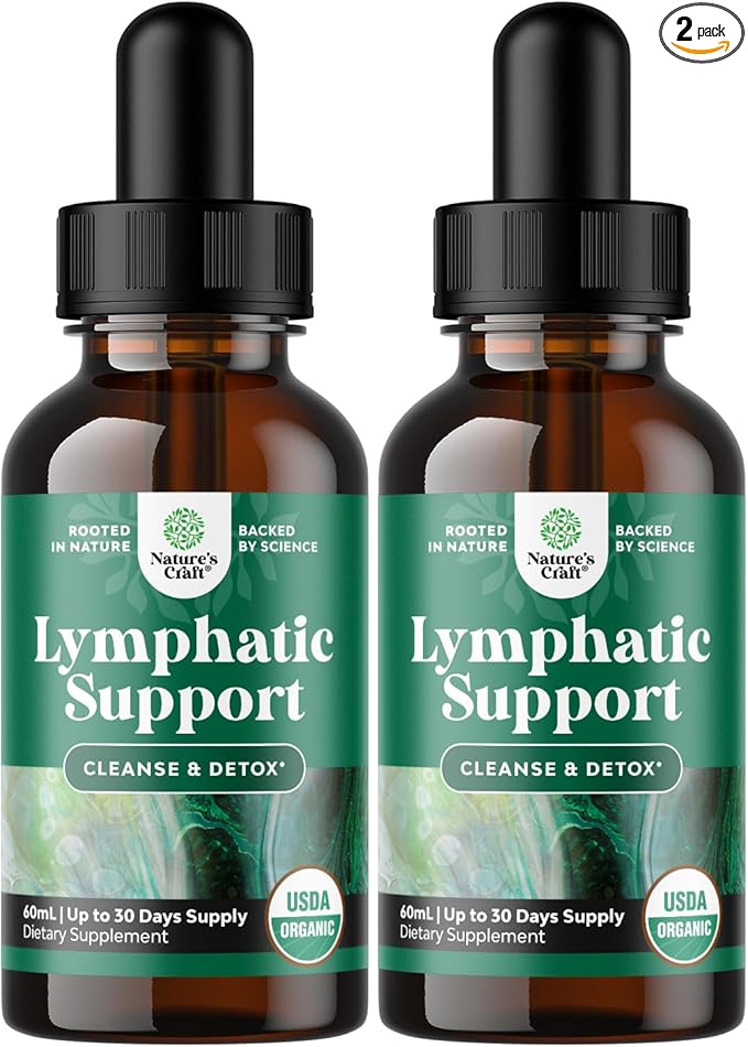 Certified Organic Lymphatic Drainage Drops 60 Servings