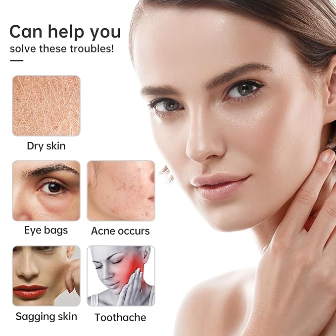 Ice Roller for Face and Eye, Upgrated Skin Care Tools, Ice Facial Cube, Gua Sha Face Massage, Silicone Ice Mold for Face Beauty (Purple)