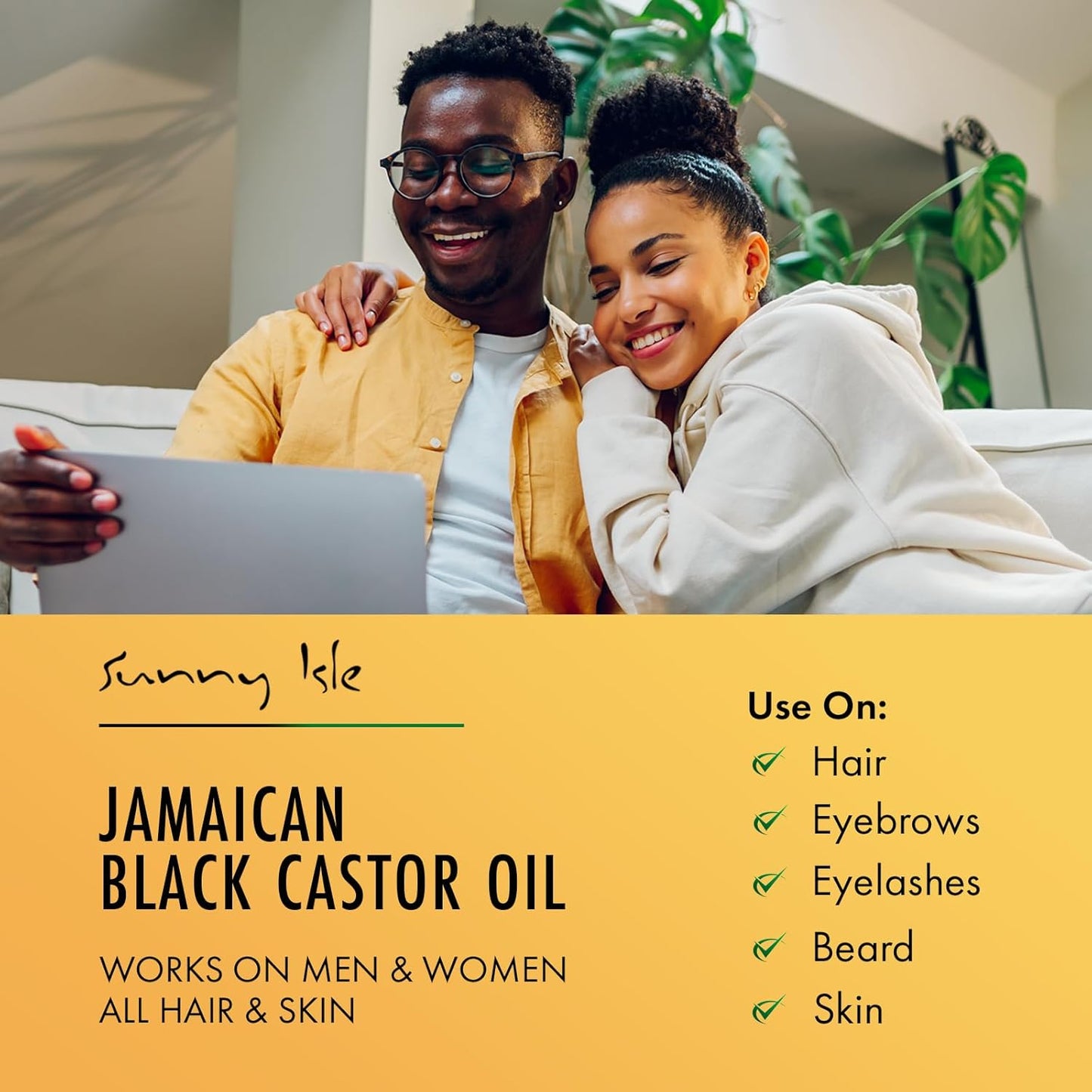 Sunny Isle Jamaican Black Castor Oil 4oz | 100% Natural for Hair, Scalp and Skin Care