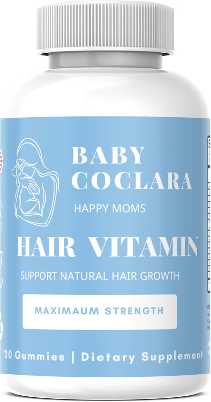 Postpartum Hair Loss Vitamin Gummies - Biotin with Vitamin E, Pantothenic Acid, B6 & B12 for Beautiful & Strong Hair, Skin, and Nails - Postpartum Essentials for New Moms - 120 Gummy Vitamins