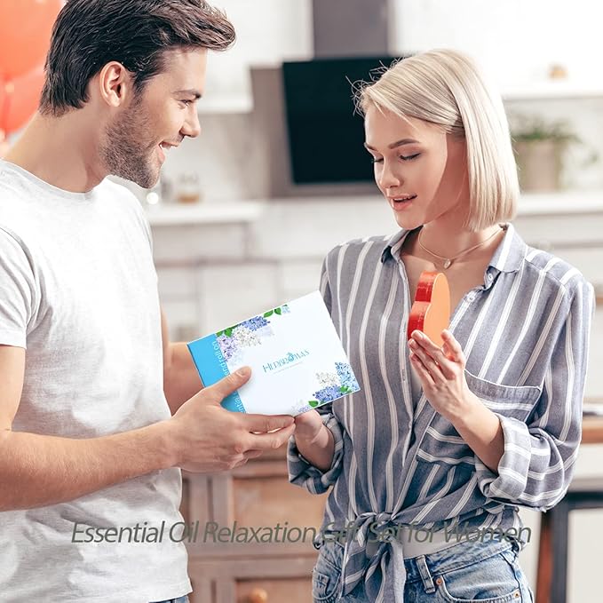 Aromatherapy Essential Oils Roll On Set, Natural Pre-diluted Blend Oils for Skin Use, Relaxation Gift for Women & Men, Pack 6 x10ml