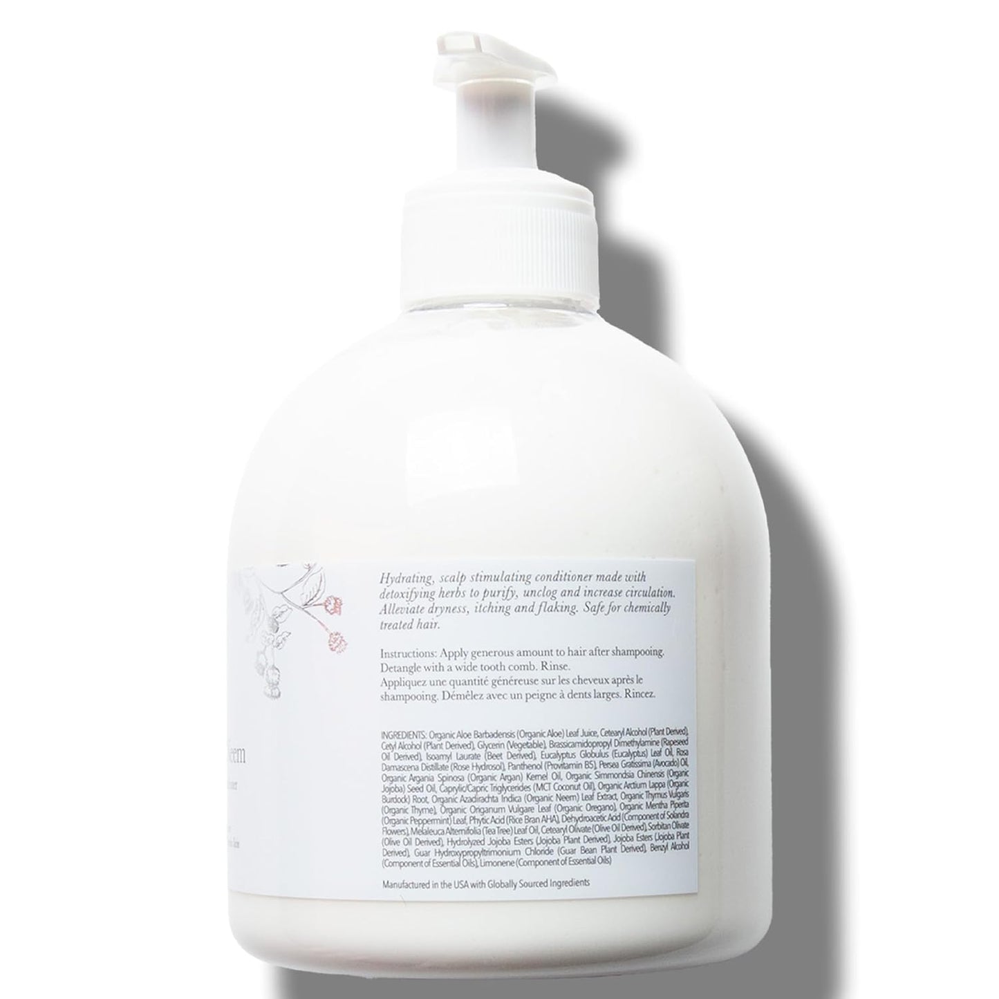 100% PURE Healthy Scalp Conditioner Purifying Burdock & Neem for Dry Damaged Hair Replenishing Itchy Flaky Scalp Hydration for Women & Men - 16 Fl Oz