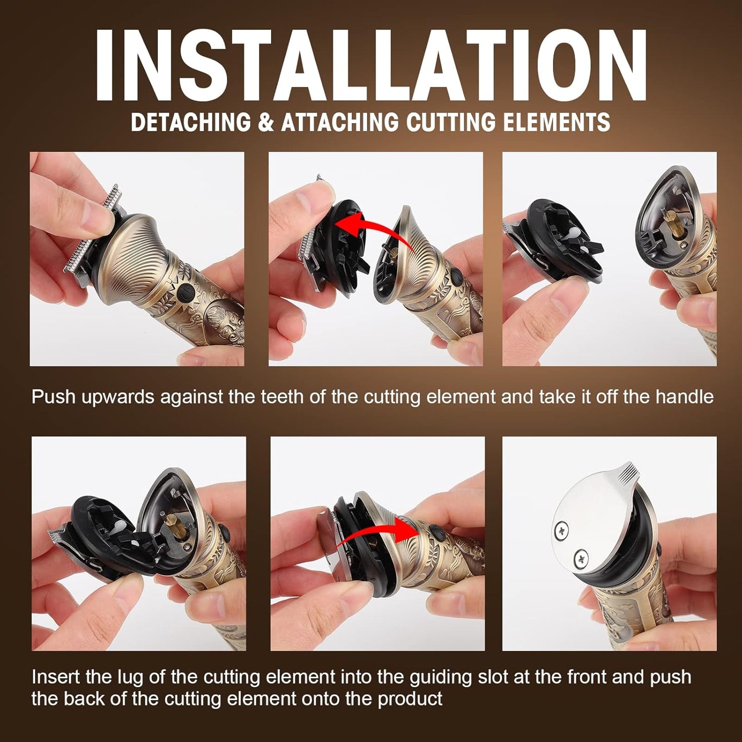 Beard Trimmer Kit for Men - Professional 6 in 1 Hair Clipper Trimmer, Cordless Multi Groomer, Mens Grooming Kit for Beard, Face, Body Nose Hair Facial, Electric Razor as Gifts for Him