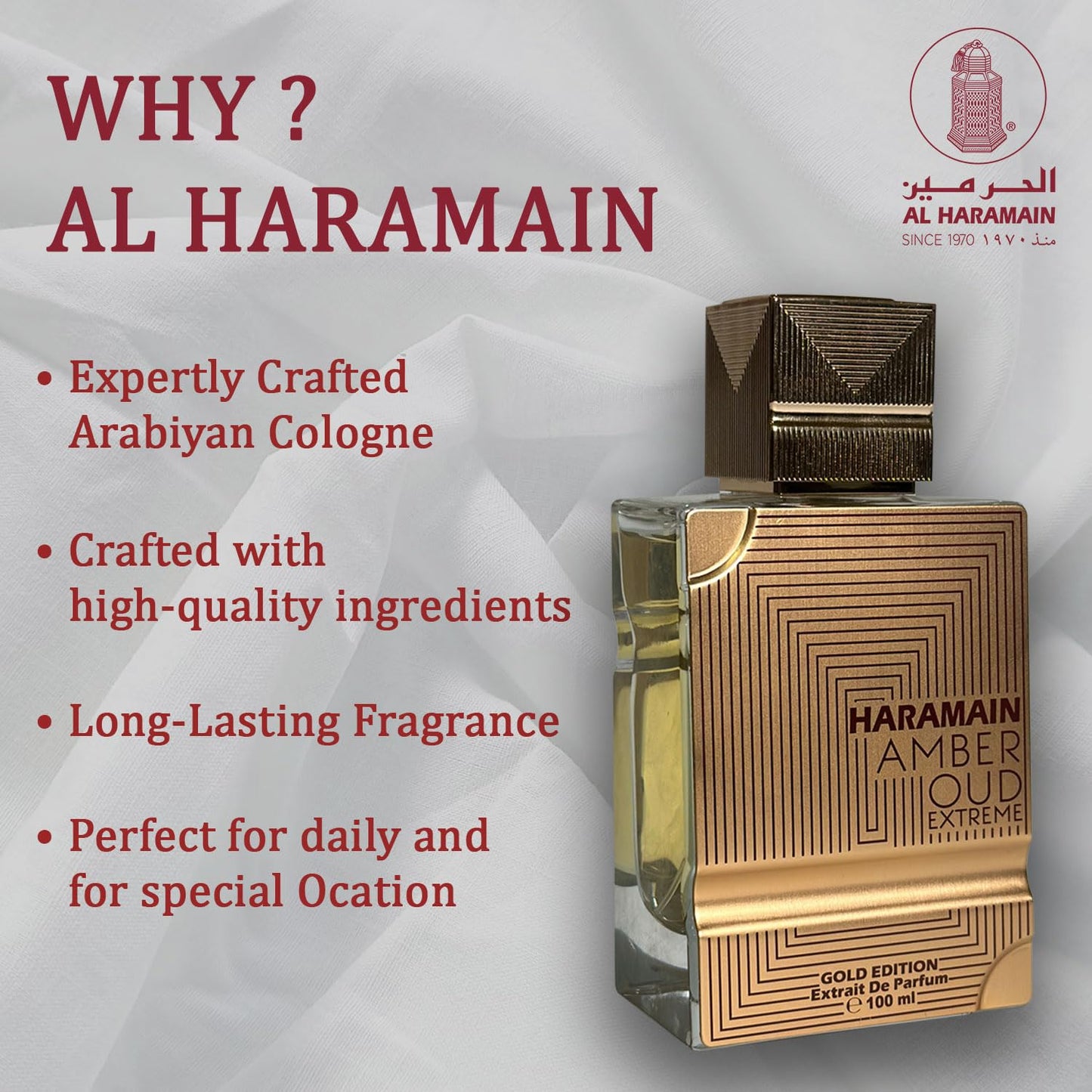 Al Haramain Amber Oud - Gold Edition Extreme - Arabian Perfume for Women - Long Lasting Amber Woody Fragrance with Notes of Bergamot, Melon, Musk - Arabic Eau de Parfum - 3.4 oz EDP Spray