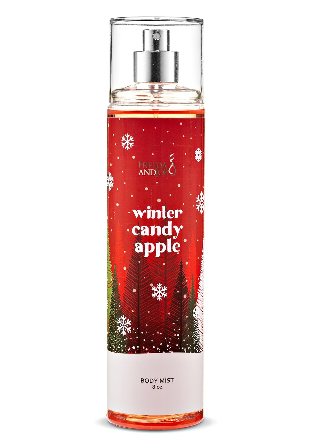 Freida & Joe Winter Candy Apple Body Mist – 8oz Fine Fragrance Spray for Women | Long-Lasting Fresh & Sweet Holiday Scent with Juicy Red Apple, Sugar Crystals & Winter Spice