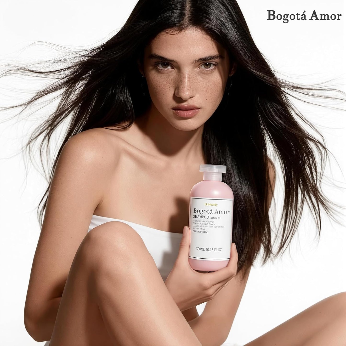 Dr.Healdy Bogota Amor Shampoo and Conditioner Set - Hair Treatment Care Products Color Treated Safe for Curly Fine Hair, Batana Oil, Men & Women Salon Sets for Oily Hair, 10.15 oz Pink - DHBASC