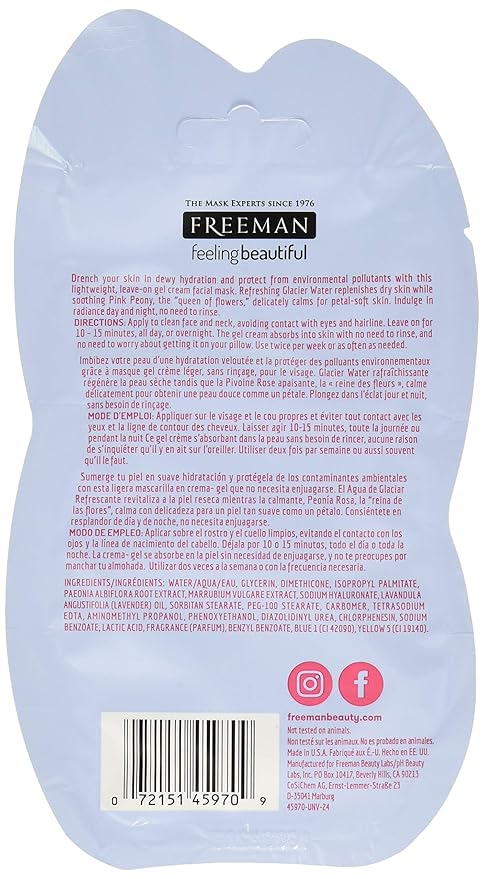 Freeman Facial Glacier Water Hydrating Cream Mask