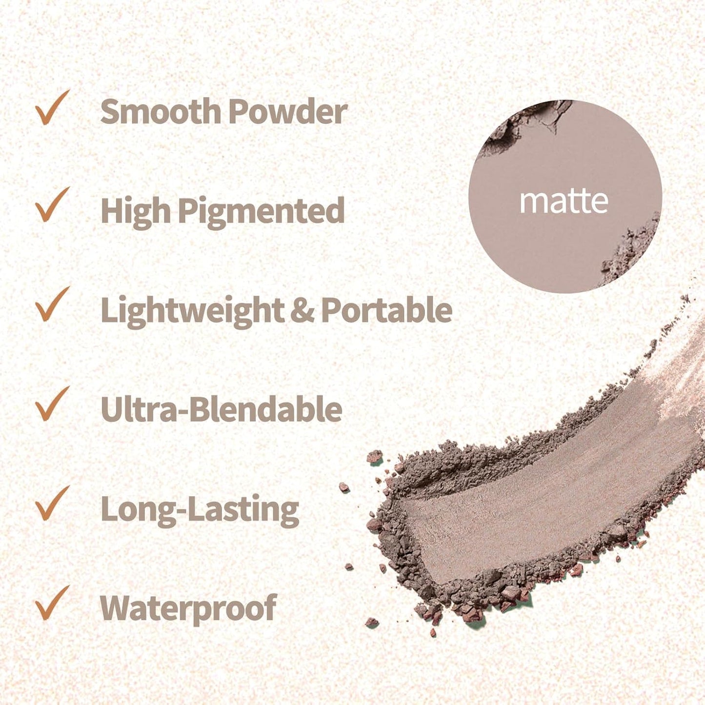 9 Colors Matte Naked Eyeshadow Palette Neutral Nude Smoky Eye Shadow Pallet Gray Taupe Brown High Pigmented Ultra-Blendable Waterproof Long Lasting Makeup Palettes Suitable for Older Women