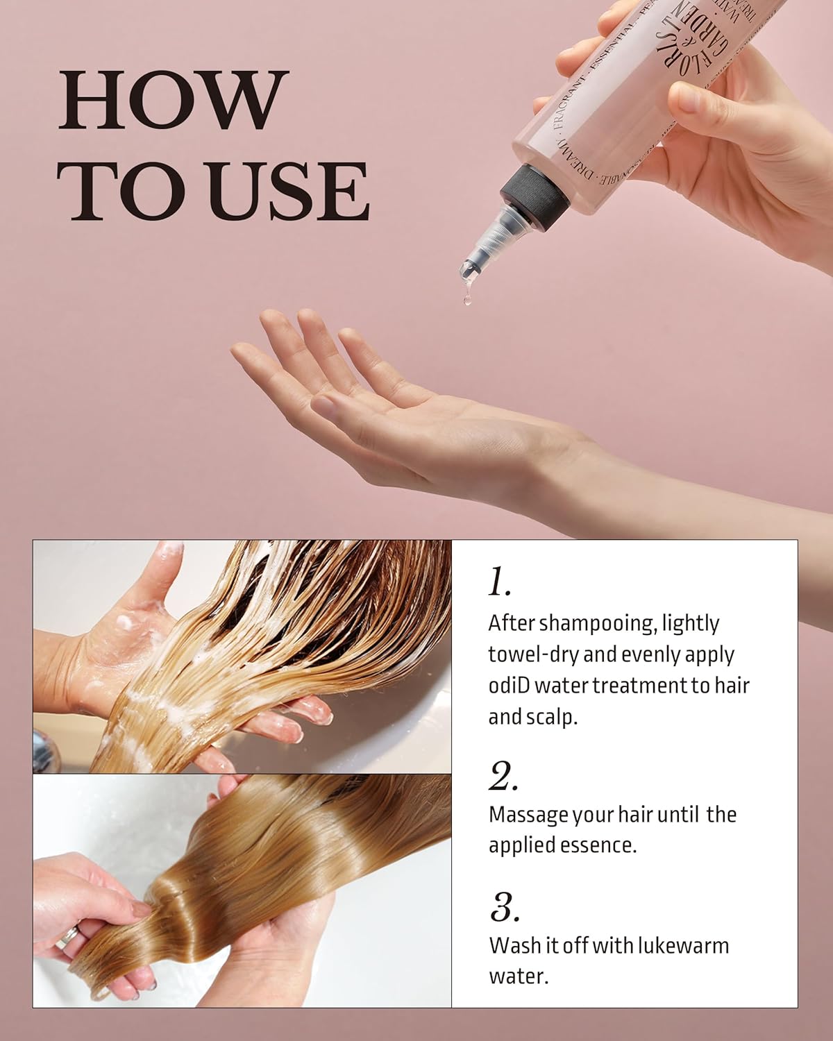 Milk Protein Intensive Water Treatment Florist Garden - Hair Nourishing and Scalp Enhancing Ampoule to Cream for Steaming Hair Mask - Refreshing & Sweet Floral Scent, 6.76oz.