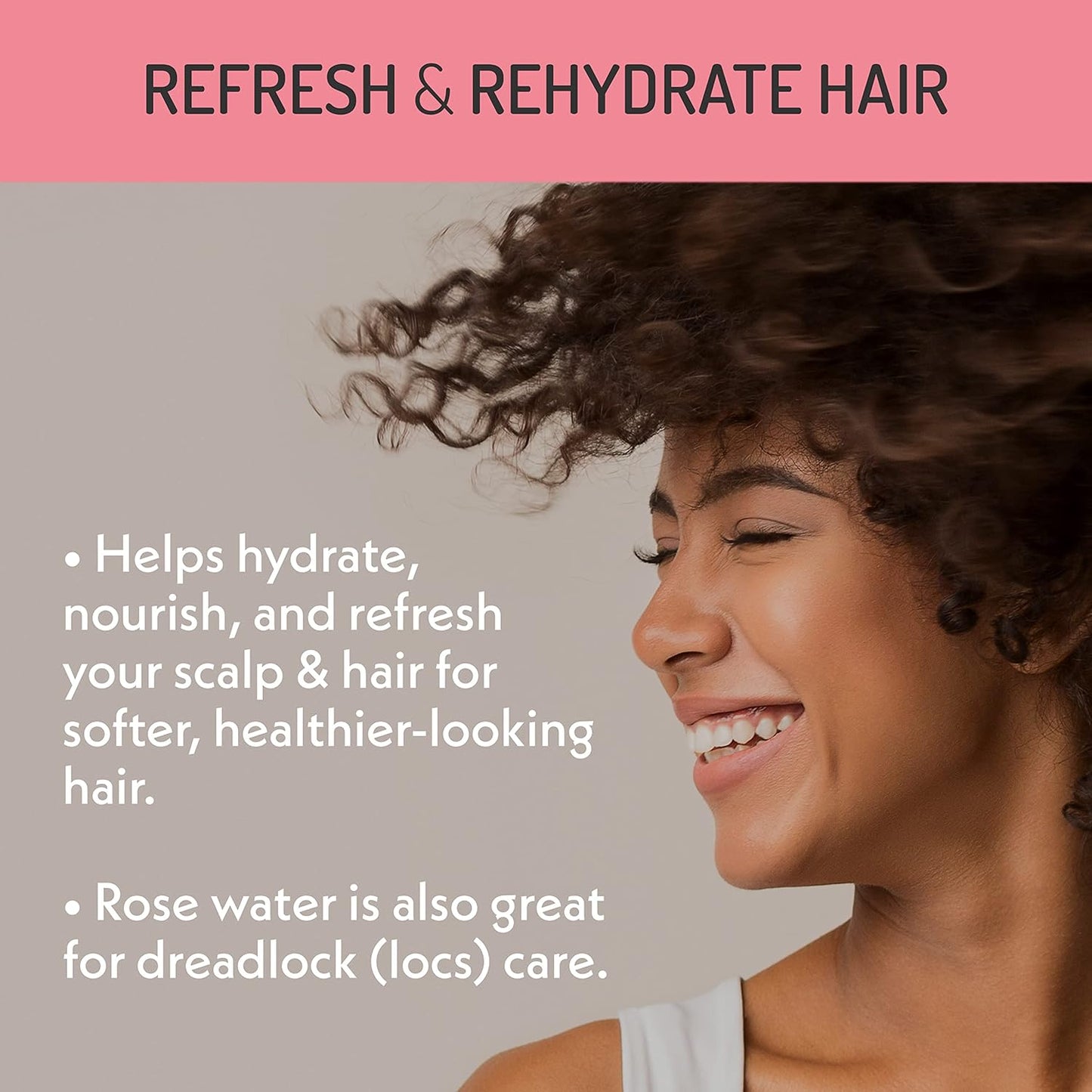 Eve Hansen Organic Rose Water Spray – Pure Rosewater Face & Hair Mist for Hydration & Refreshing Glow | Facial Toner & Makeup Setting Spray | Alcohol-Free & Vegan | 4 oz