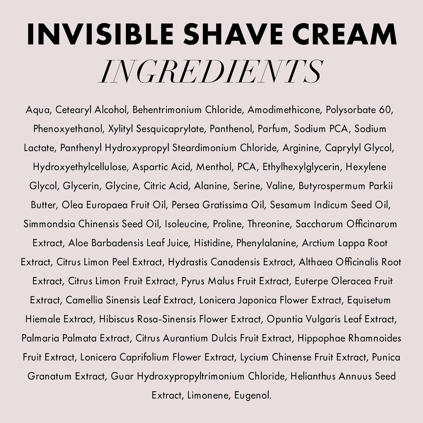 Hanz de Fuko Invisible Shave Cream for Men & Women – Premium Shaving Cream, Great for Sensitive Skin – Hypoallergenic Formula with Aloe Vera, Shea Butter, Acai – Sulfate and Paraben Free – 8 oz.