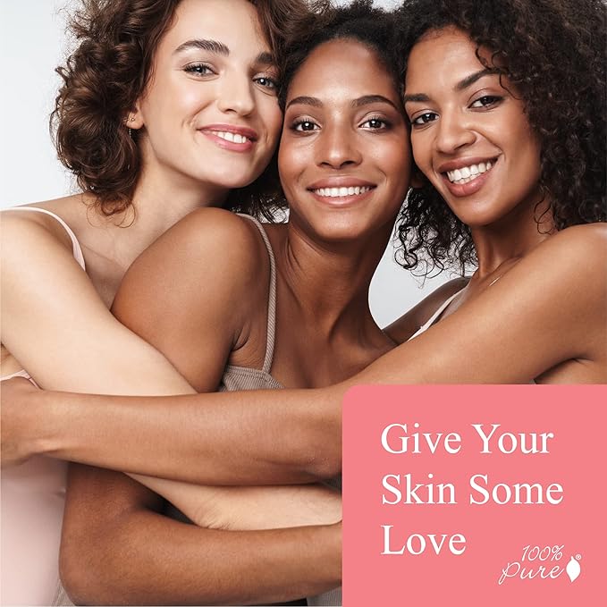 100% PURE Intensive Nourish Facial Oil Hydrating Face & Body Moisturizer Natural Illuminating Dry Skincare for Women & Men - Vegan - 1oz