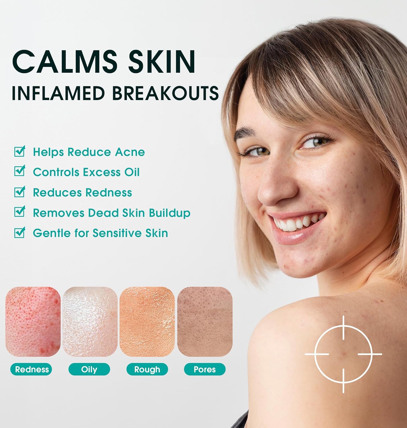 Facial Cleansing Wipes, Tea Tree Oil Extract for Face Cleansing, Salicylic Acid for Acne Treatment, Hydrating Pore Care for Sensitive Skin, Exfoliating & Soothing Double-Sided Cleansing Wipes (56PCS)