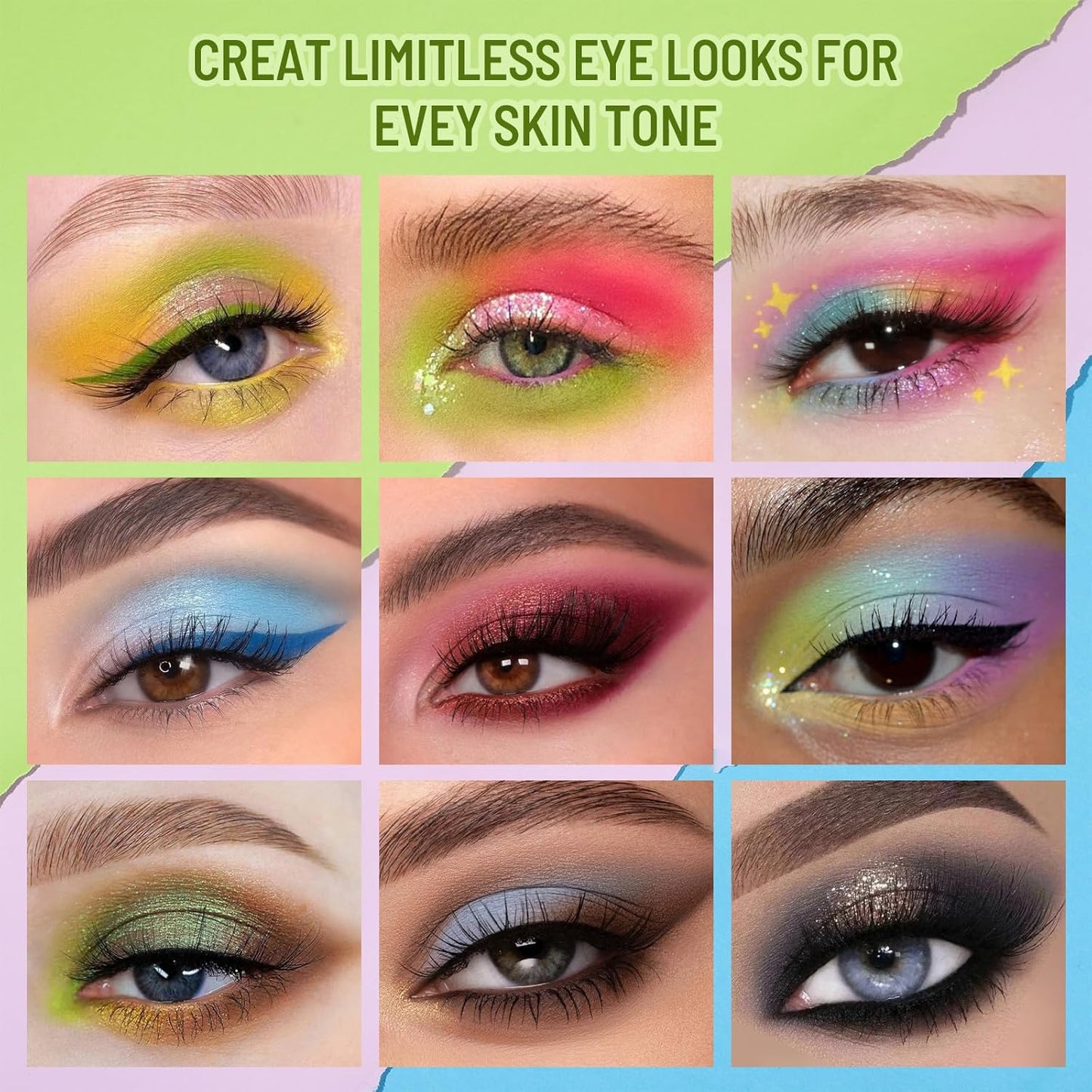 UCANBE 30 Colors Eyeshadow Makeup Palette – MACARON & Deep Neutral Tones – Matte Glitter Finishes – Highly Pigmented, Long-Lasting Eye Shadow Pallet for Daily Use, Cosplay, Festival, Party